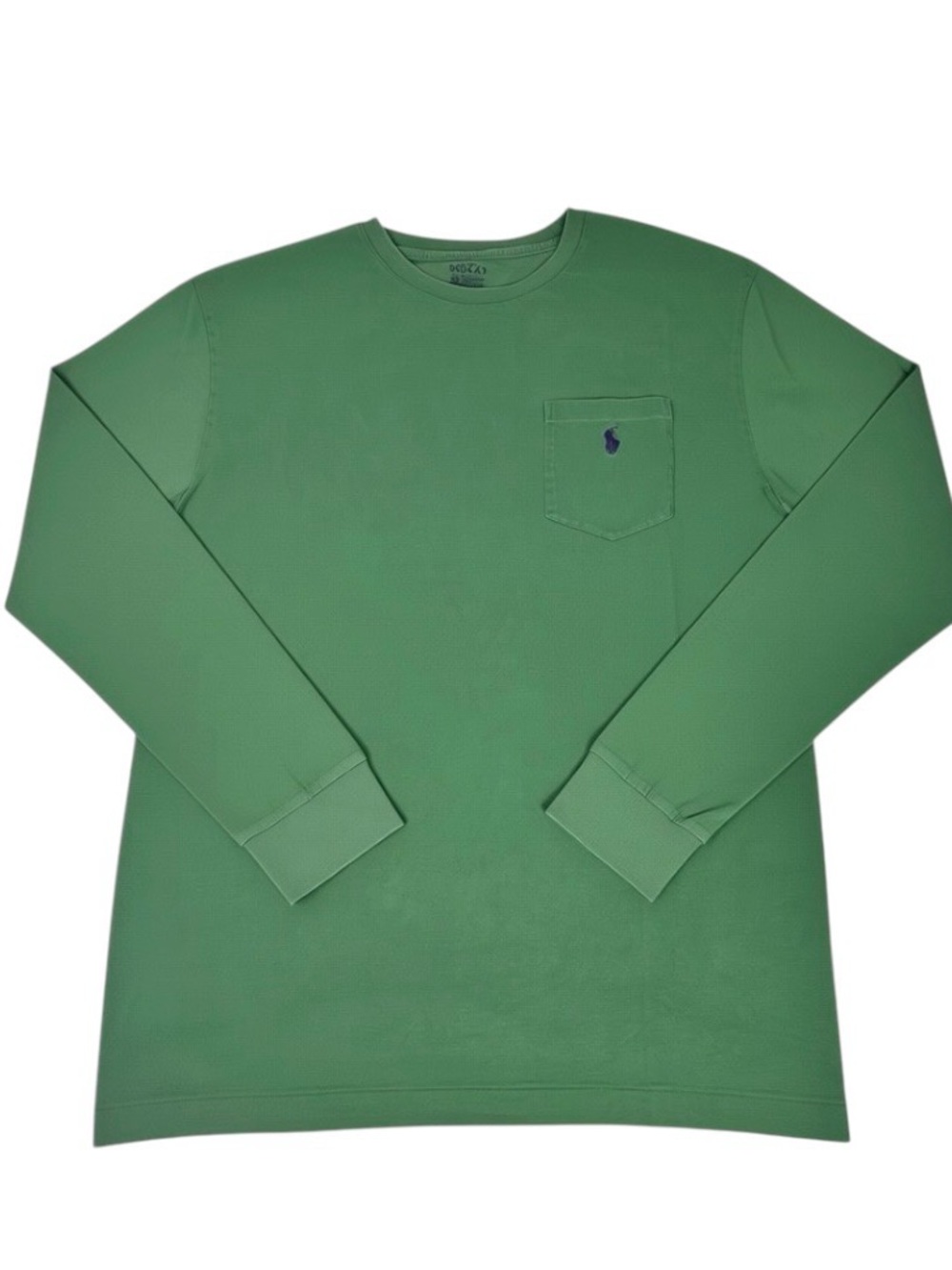 Polo Ralph Lauren Men’s Long Sleeve Pocket T Shirt in Green Medium M - Picture 2 of 6